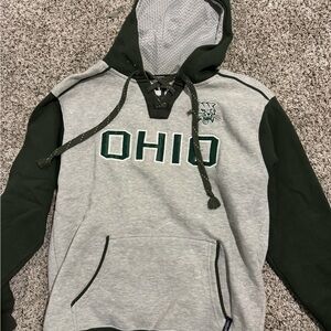 Ohio U Green and Gray Women’s Hoodie